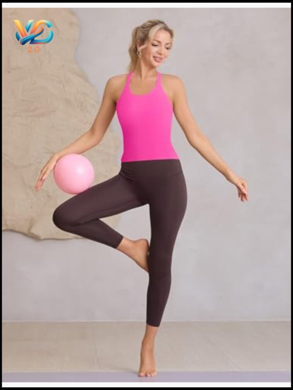Slim Fit Seamless Ribbed Crop Tank Tops with Built-in Bra for Women - Picture 3 of 7